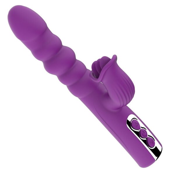 Premium Thrusting Tongue-Shaped Vibrator 8 Thrusting Modes 5 Tongue-Licking Modes Clitoral Stimulator for Women Adult Sensual Toy