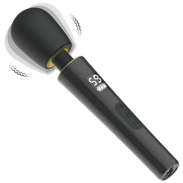 XinChao Massage Wand with Small LCD Screen Easy to Carry 9 Vibration Modes 5 Speed Settings Designed for Women's Personal Use Precise G-Spot & Clitoral Stimulation